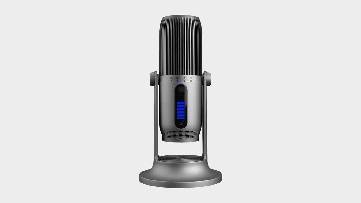 Image of the Thronmax MDril One Pro on a grey background.