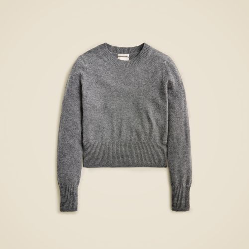 Cashmere Shrunken Crewneck Sweater