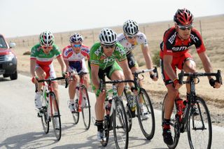 Manuel Quinziato escape, Tour of Qatar 2011, stage two