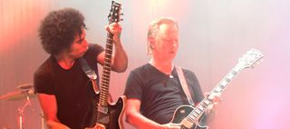 William DuVall and Jerry Cantrell of Alice In Chains perform in Atlanta, Georgia in September, 2015.