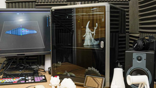 Testing out the Creality K1 Max in our studio during review