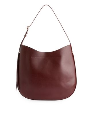 Bolso De Hombro Crescent - Burdeos - Arket Gb