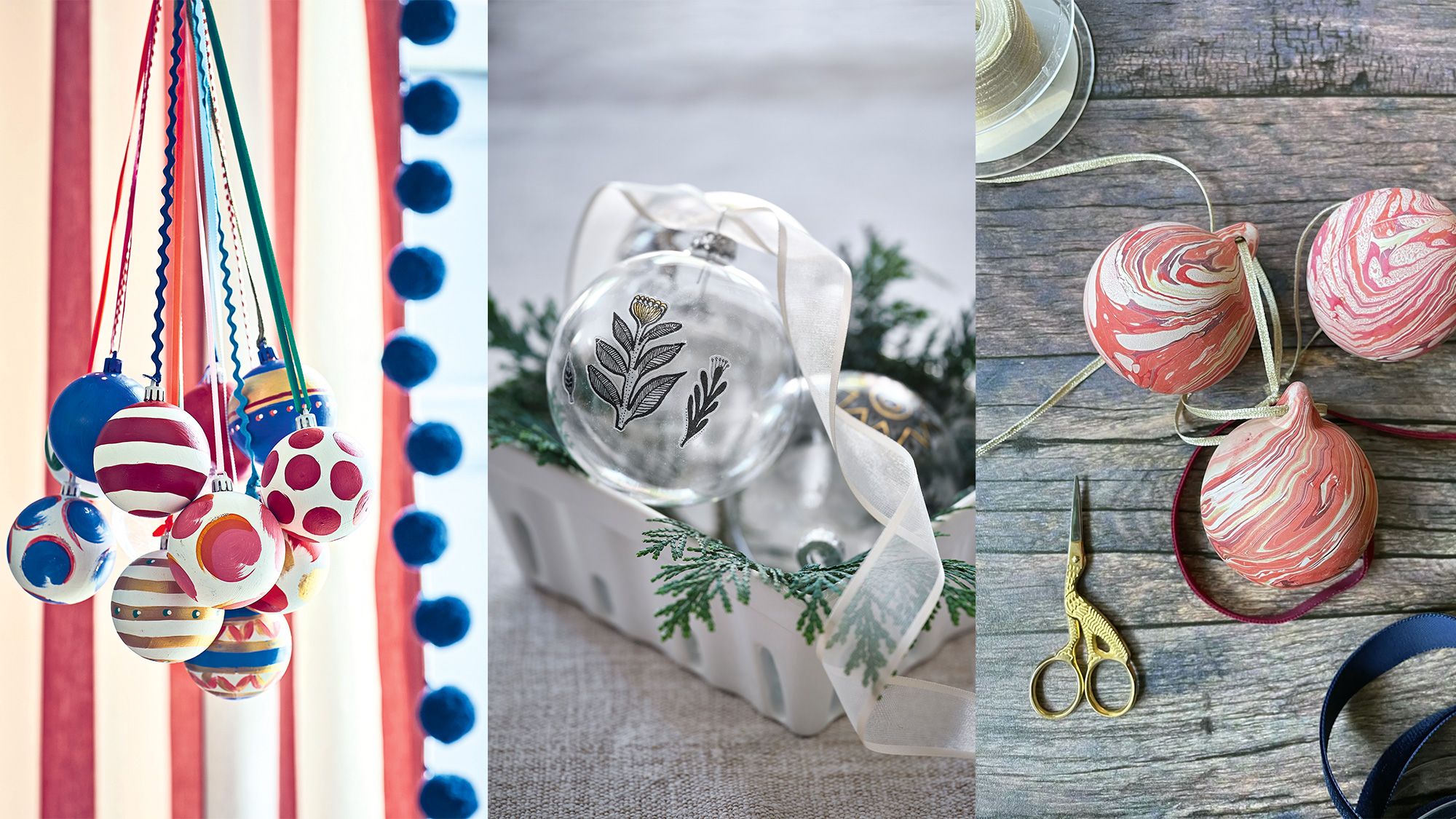 How to decorate Christmas baubles | Homes and Gardens