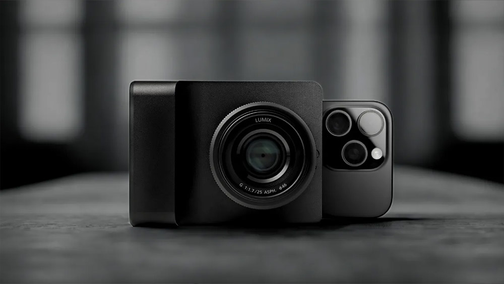 Camera Intelligence AI camera attached to an iPhone