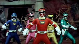 The Power Rangers suit up in Turbo: A Power Rangers Movie