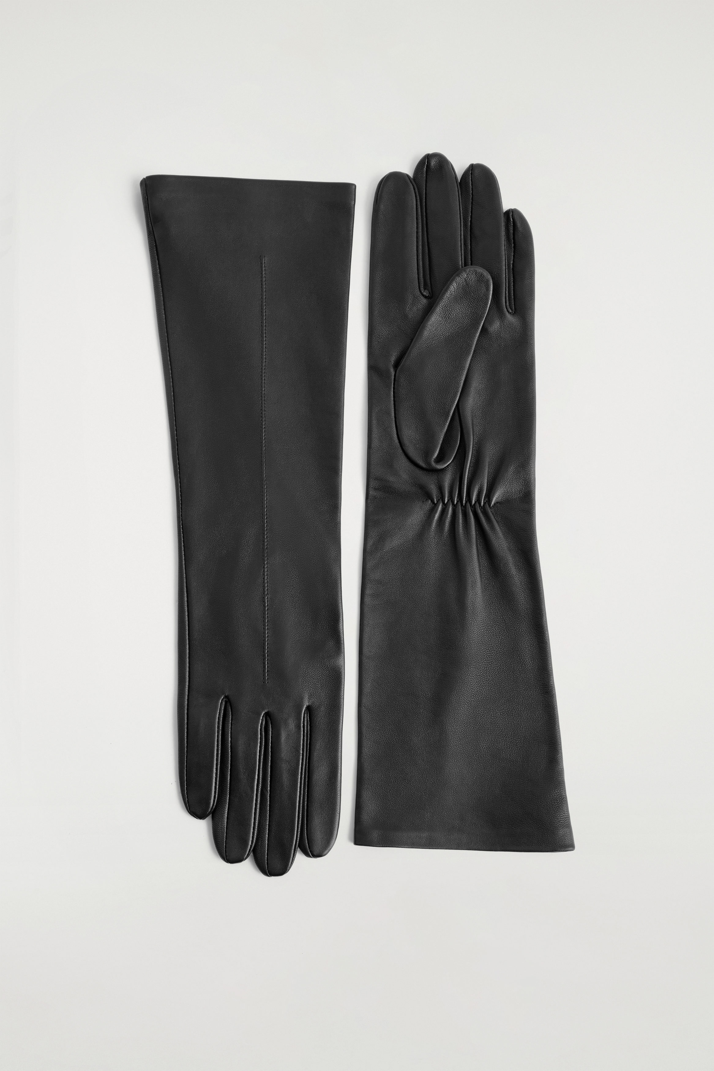 Long Leather Gloves