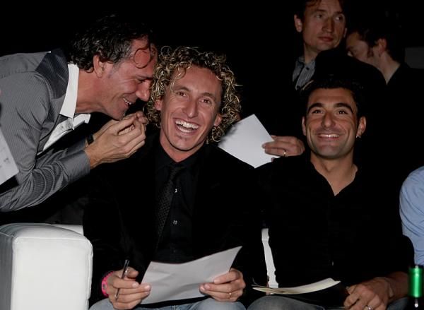 Franco Pellizotti retired from stripping to judge the Miss Cycling contest.