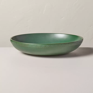 Green serving bowl