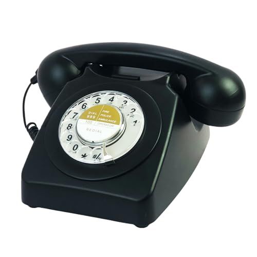 Black Landline Phone 