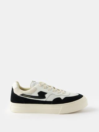 Pearl S-Strike suede and mesh trainers