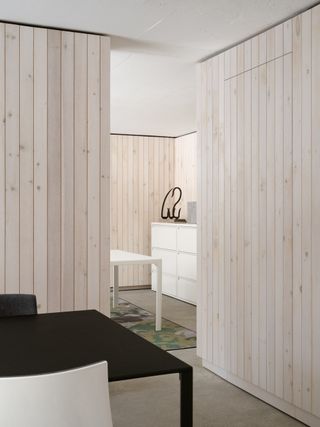 Reigo & Bauer office interior clad in light coloured timber