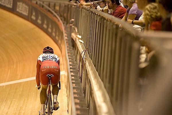 At least someone in the crowd found it possible to pick a winner at the Track World Cup in Melbourne: Quentin Lafargue (Cofidis) from France in the men's 200m sprint qualifying.