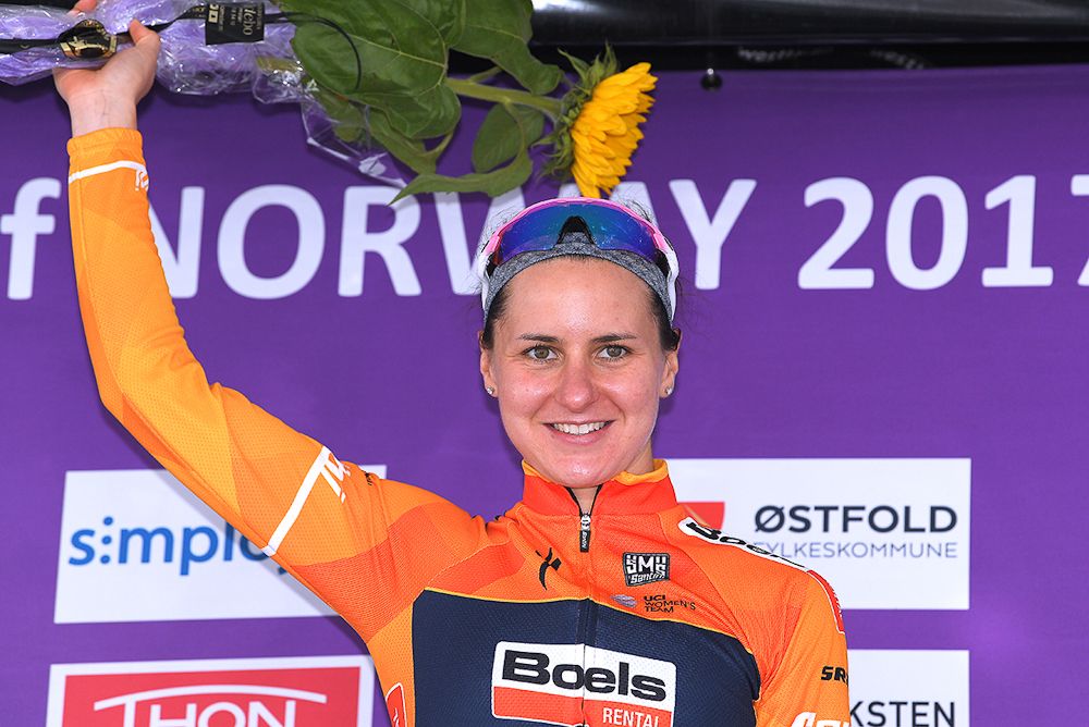 Final stage winner Megan Guarnier