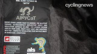 Assos Equipe RS Clima Capsule Alleycat recommended use tag
