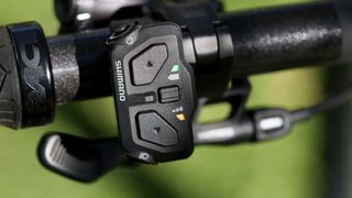 Shifter close up on the Shimano Auto Shift system