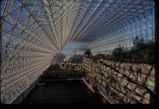 A shot inside of Biosphere 2.