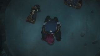 A crying Vi left in Zaun's tunnels with her gauntlets lying next to her in Arcane season 2