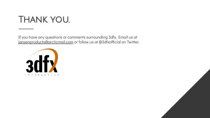 Alleged 3dfx Q3 2021 Announcements