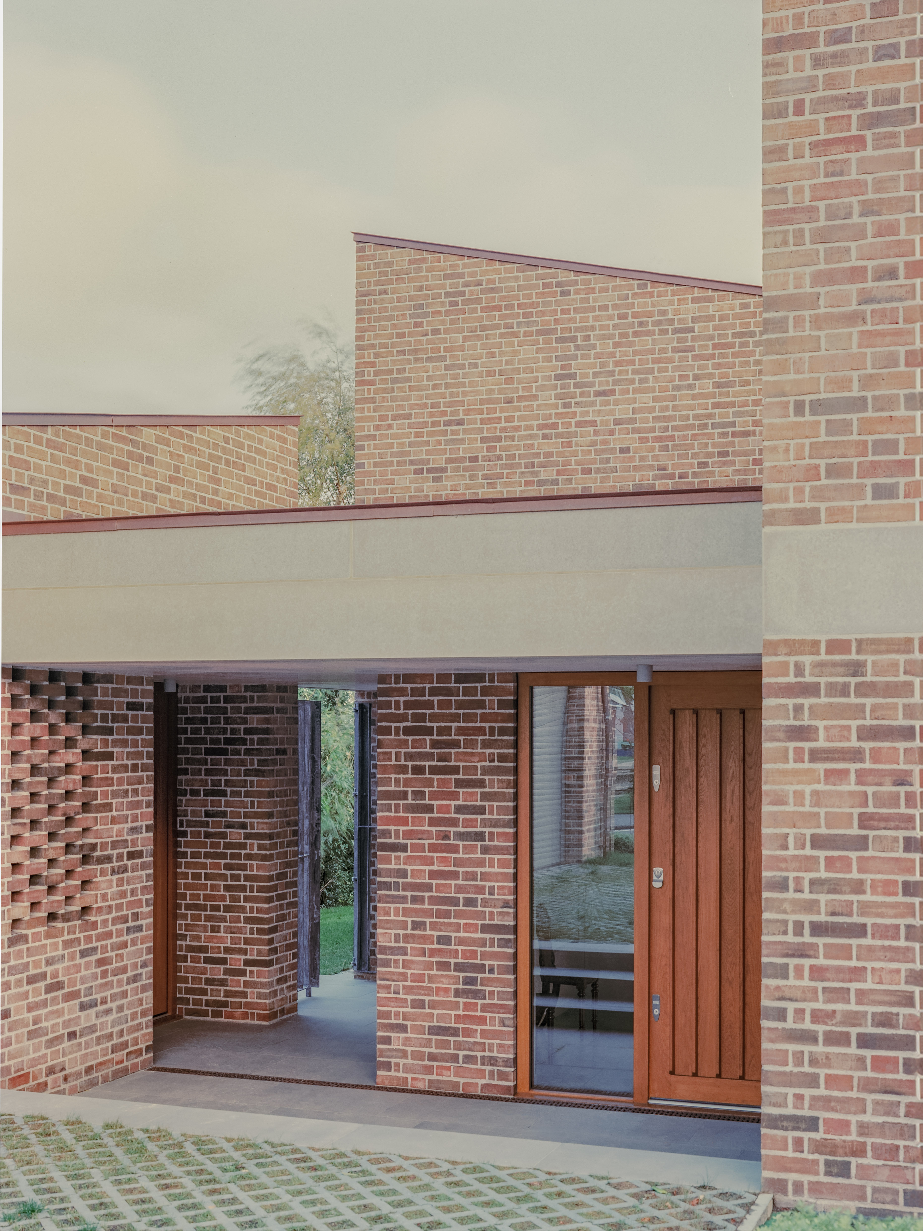 The front door, with access to the annexe at left