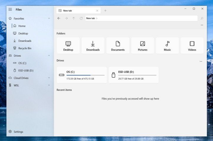 Files Old Layout