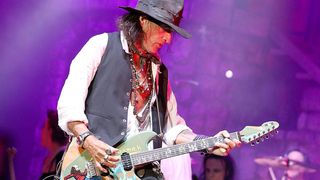 Joe Perry performs in concert with Alice Cooper at the HEB Center on July 29, 2019 in Cedar Park, Texas.