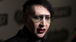 A photograph of Marilyn Manson