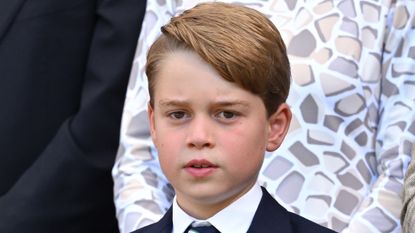 Prince George "surprisingly comfortable" with royal role. Seen here he attends the Men's Singles Final at Wimbledon 2022