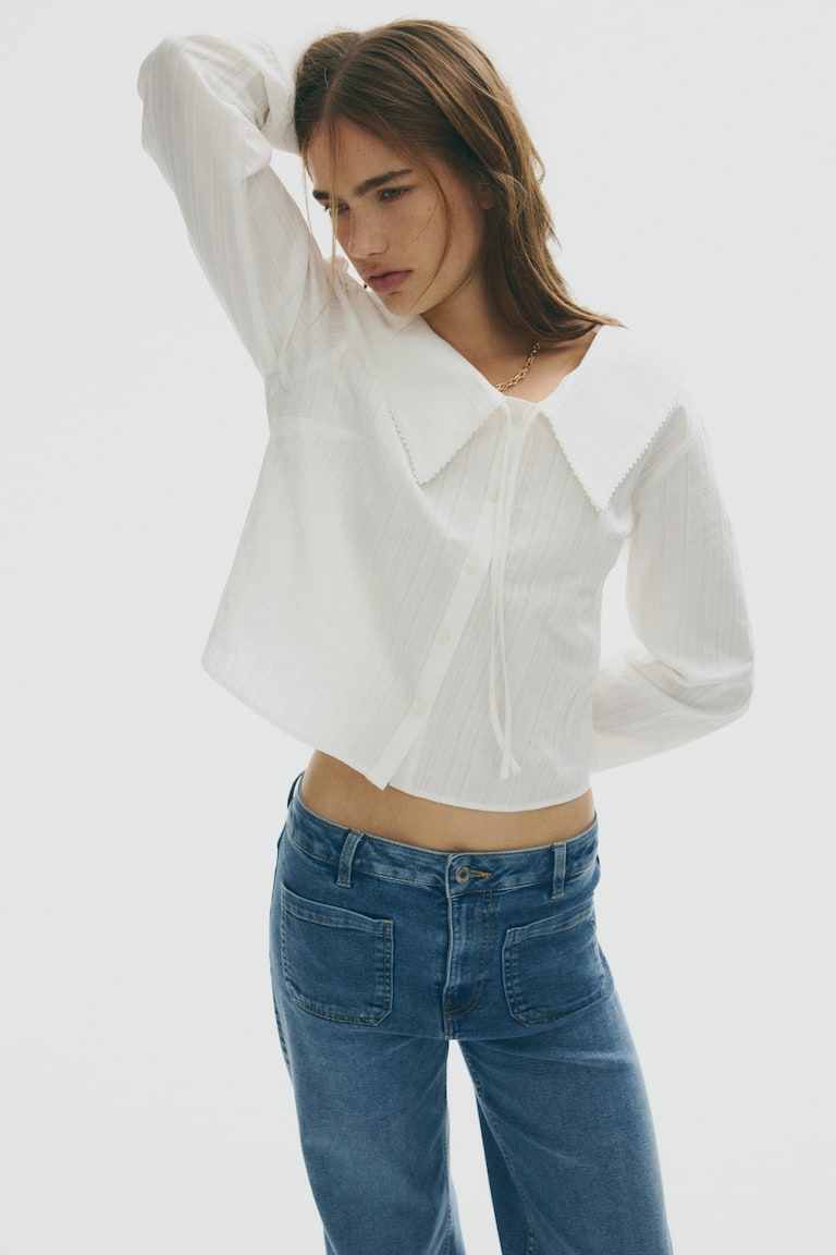 Blouse With Peter Pan Collar