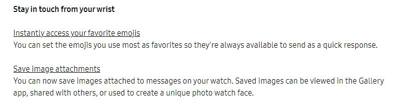 Samsung details ways to stay in touch with the Galaxy Watch in the One UI 6 Watch beta.