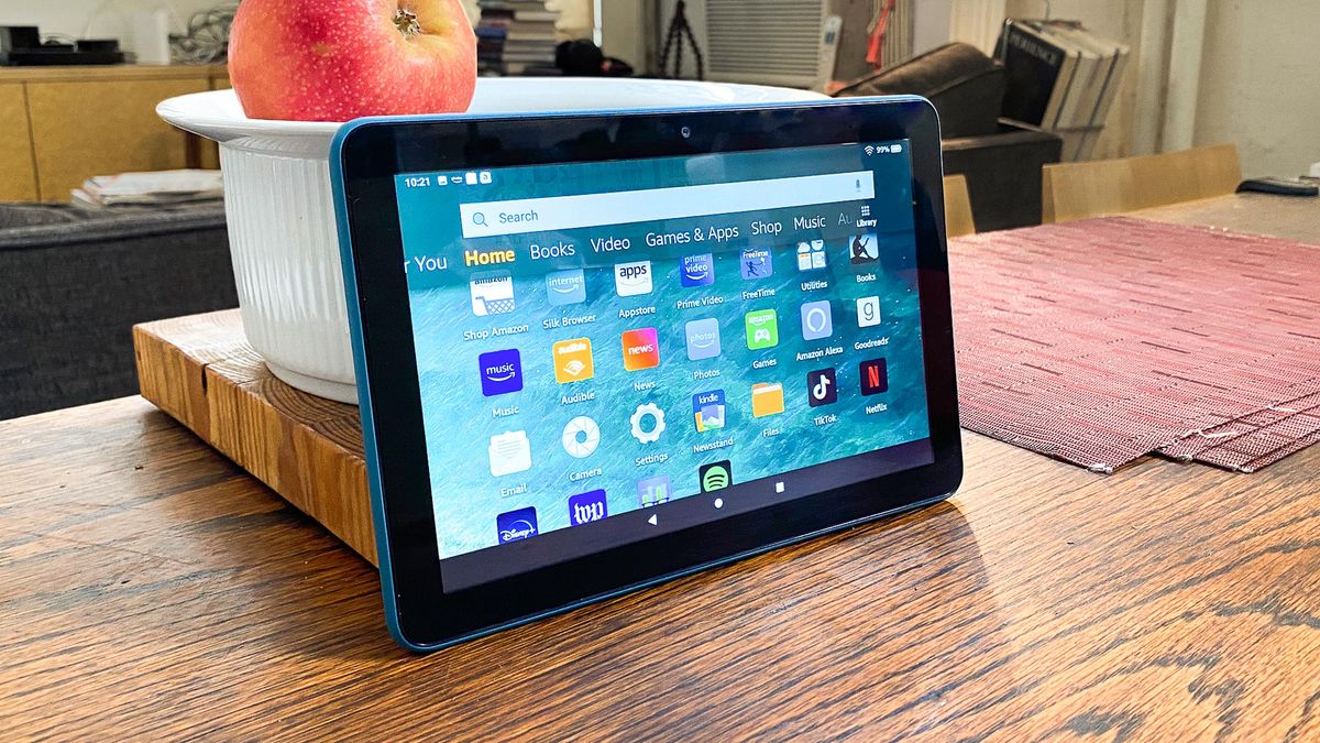  Fire 7 Tablet. Our best-selling tablet—now 2X the storage,  faster quad-core processor, and hands-free with Alexa.