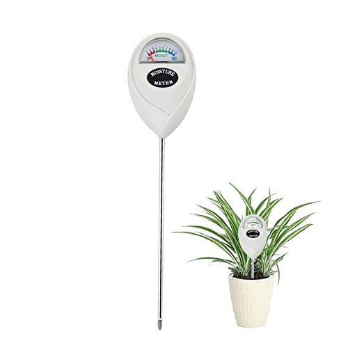 Censinda Soil Moisture Meter, Soil Moisture Monitor for House Plants, Soil Hygrometer Moisture Sensor for Indoor &amp;amp; Outdoor, Garden, Farm, Lawn Plant Care, No Battery Needed(white)