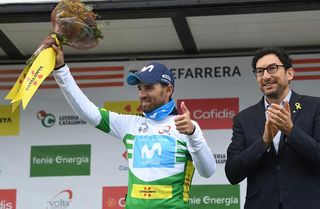 Alejandro Valverde (Movistar) leading Volta a Catalunya overall and mountain classifications