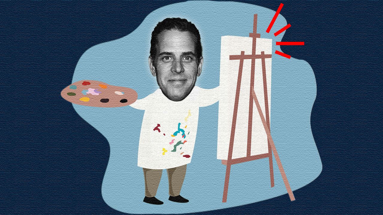 Hunter Biden paints.