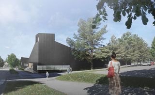 One of OOPEAA's key upcoming projects in Finland is this modern chapel in Suvela, currently in development