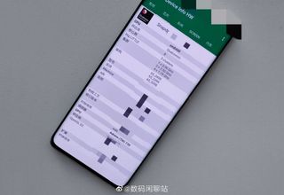Phone showcasing Snapdragon 898 details