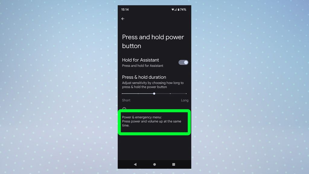 How to turn off your phone with the power button on Android 12 | Tom's ...