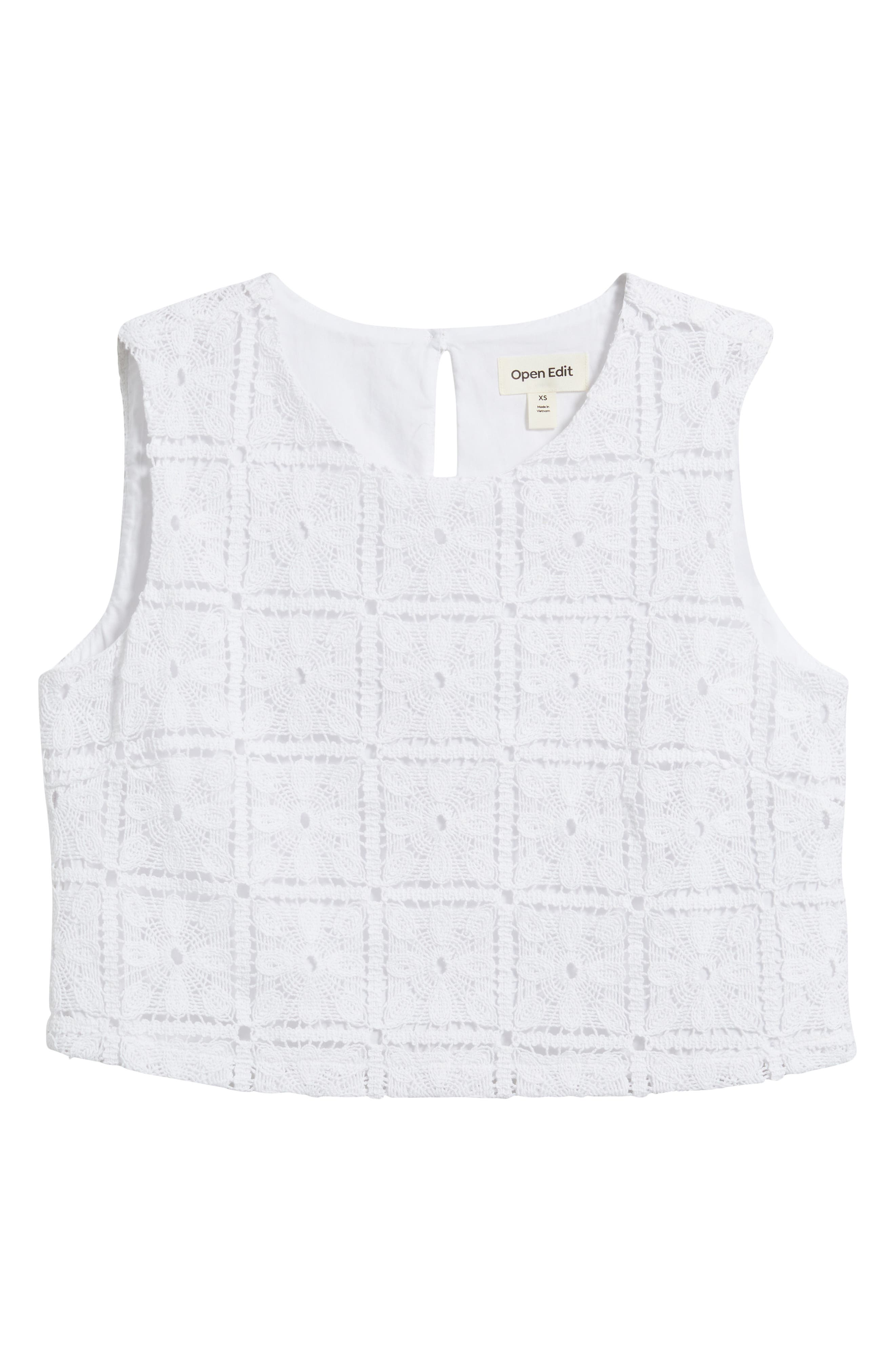 Sleeveless Lace Tank Top