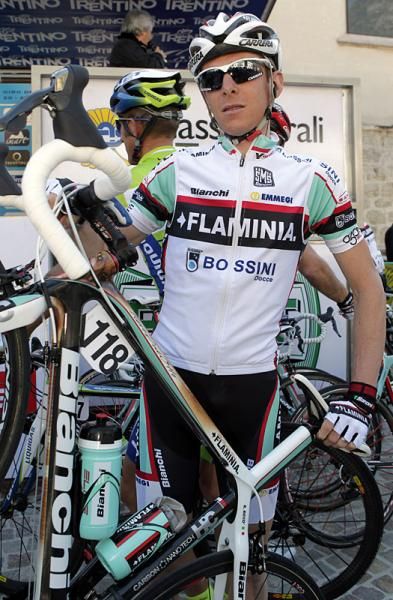 Riccardo Ricco' (Ceramica Flaminia) awaits the start of stage two.