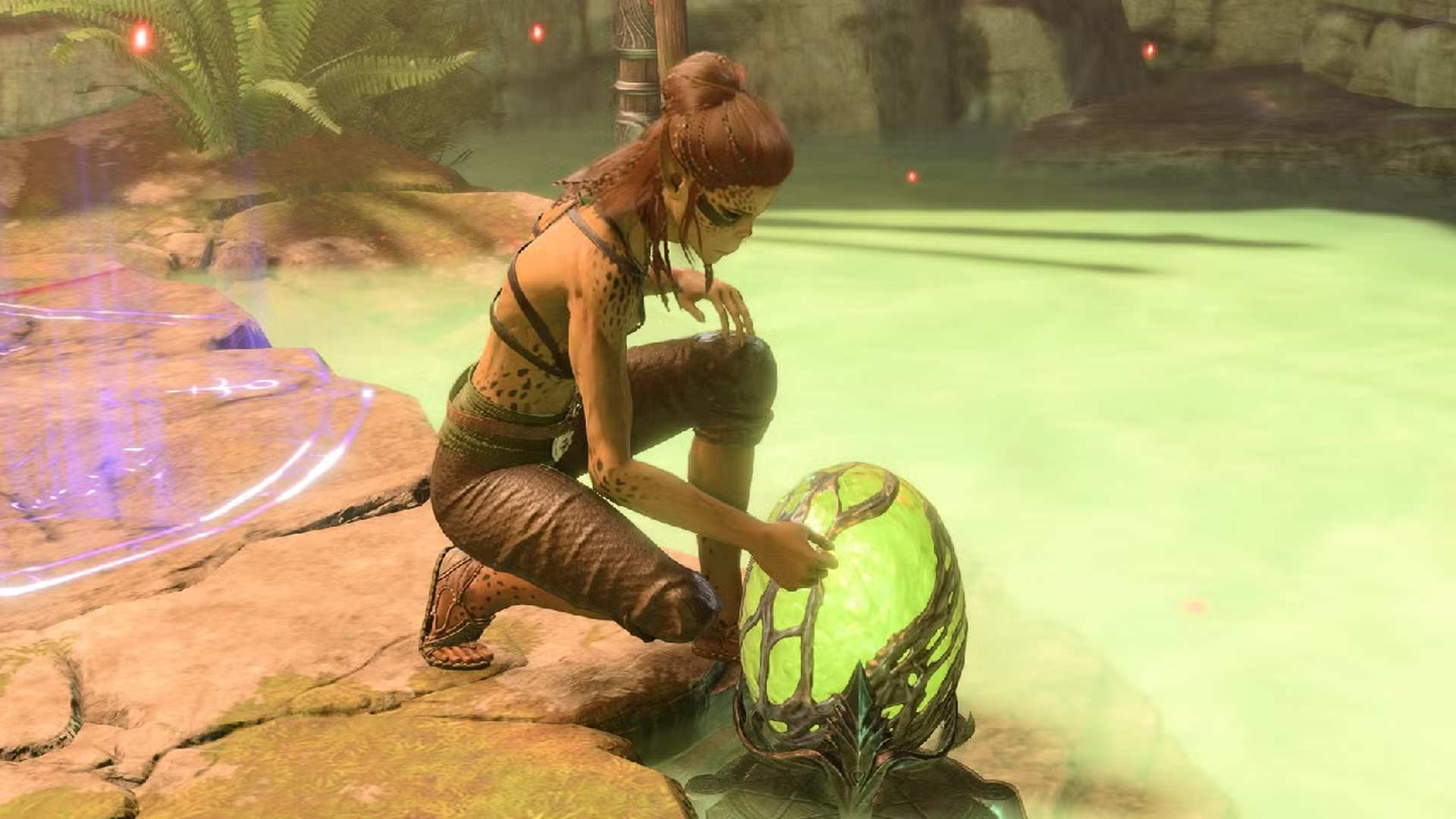 Laezel with an egg