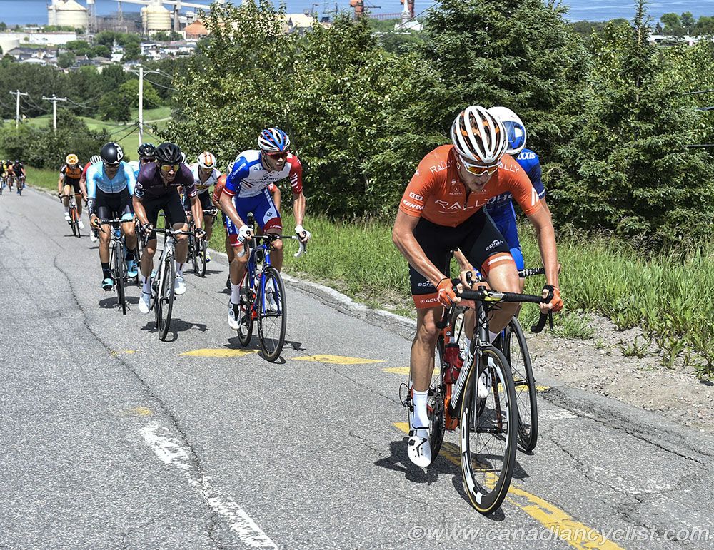 Rob Britton (Rally Cycling) on the attack