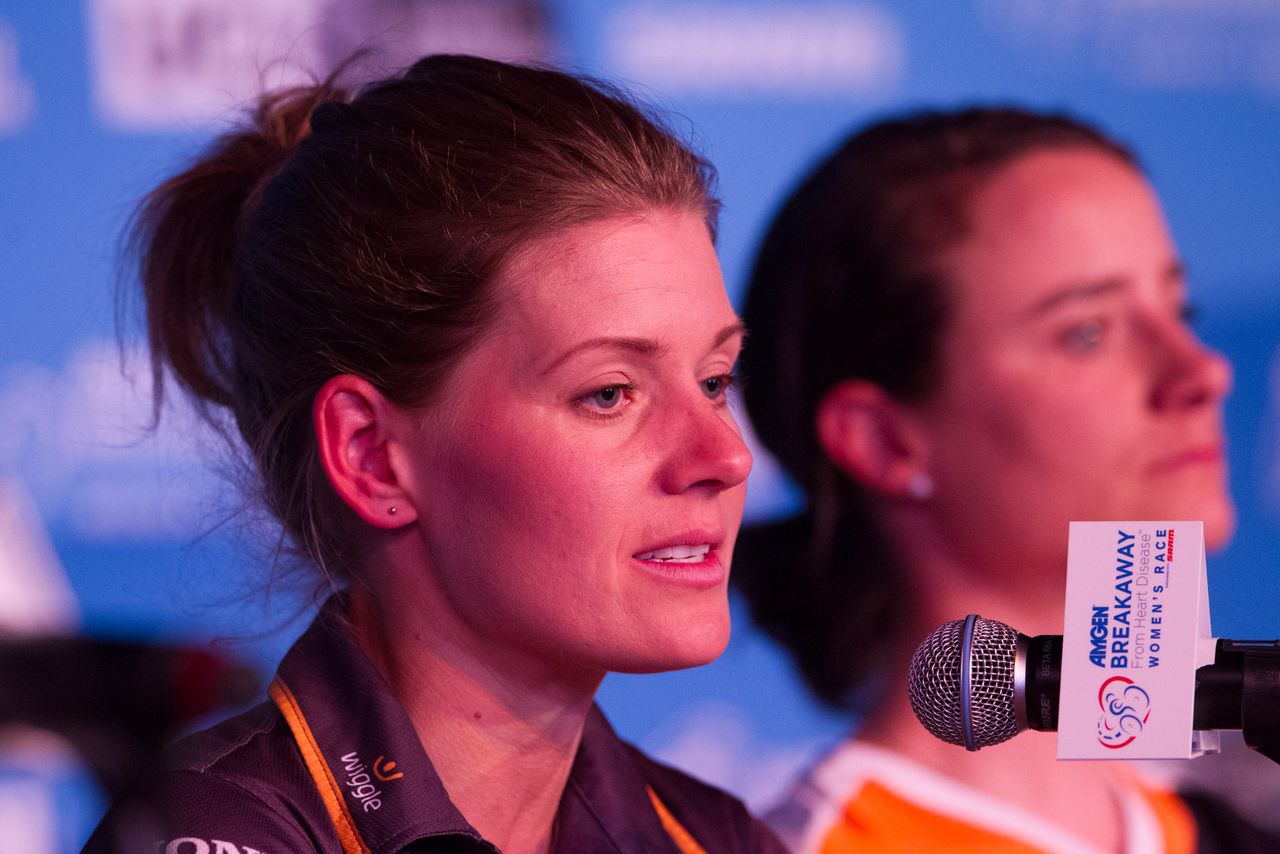 Emma Johansson (Wiggle High5) during today's press conference