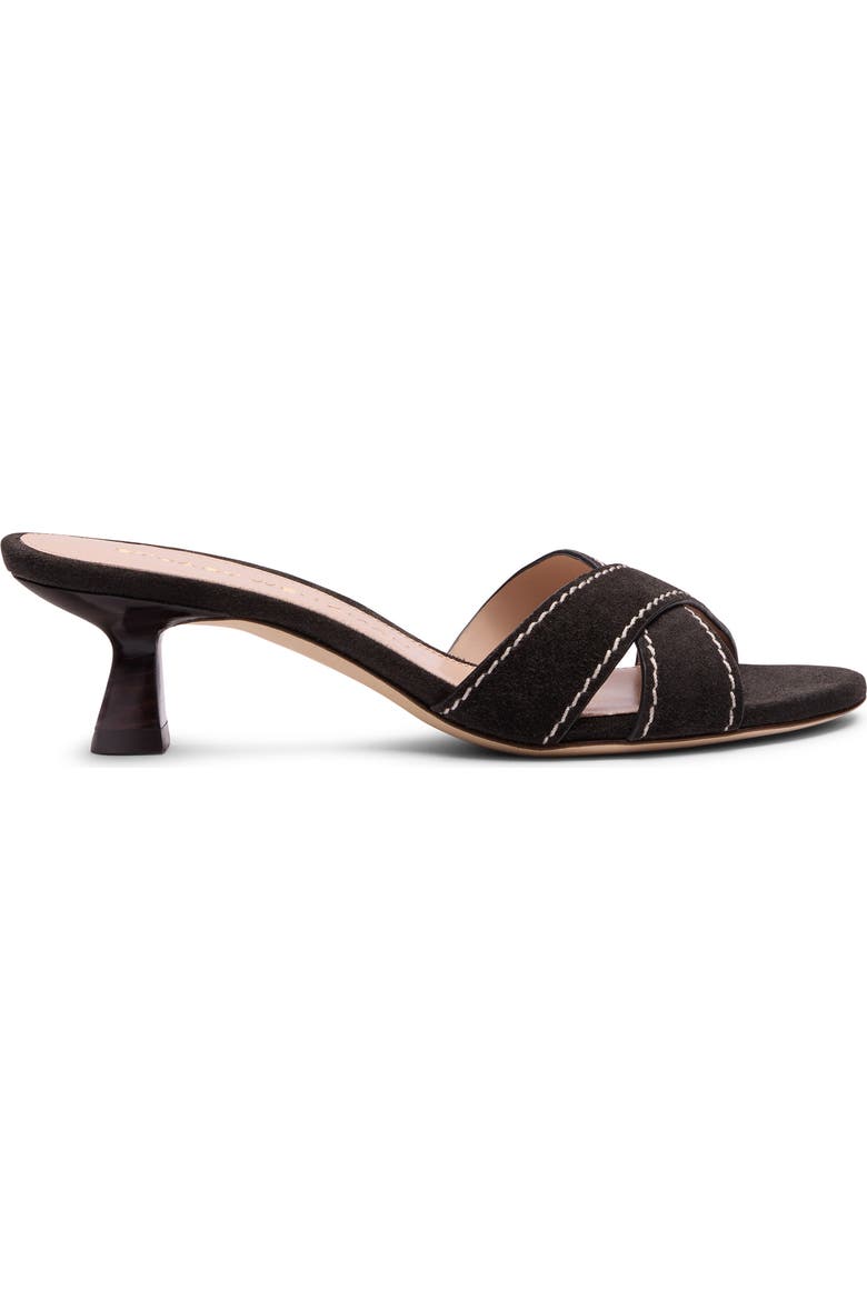 Minimalist Kitten Heel Slide Sandal
