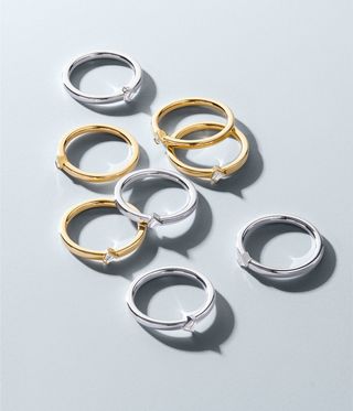 Bucherer gold and silver rings