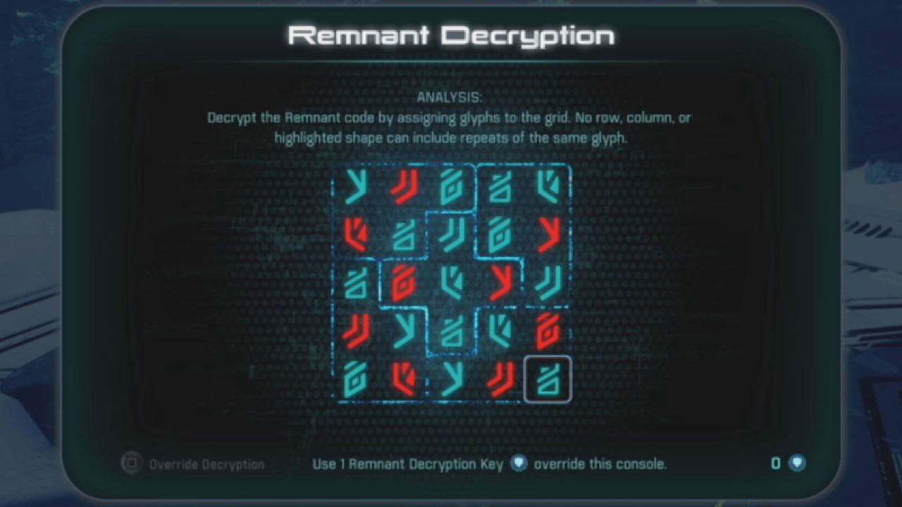 Mass Effect Andromeda Remnant Decryption Glyph Puzzle Solutions Guide Gamesradar