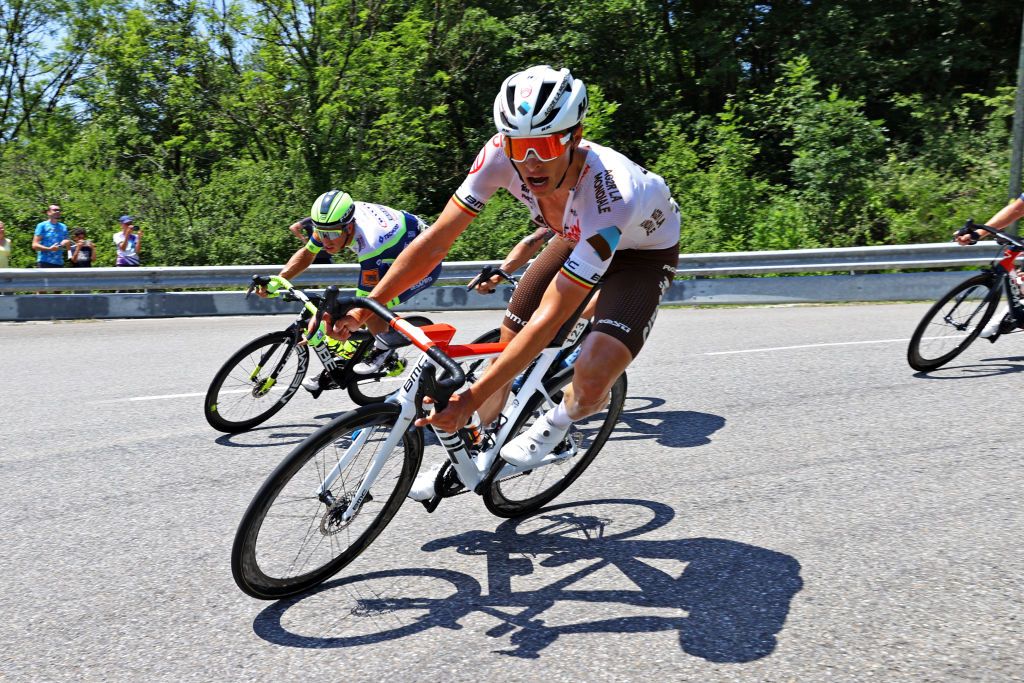 QUILLAN FRANCE JULY 10 Oliver Naesen of Belgium and AG2R Citron Team during the 108th Tour de France 2021 Stage 14 a 1837km stage from Carcassonne to Quillan LeTour TDF2021 on July 10 2021 in Quillan France Photo by Tim de WaeleGetty Images