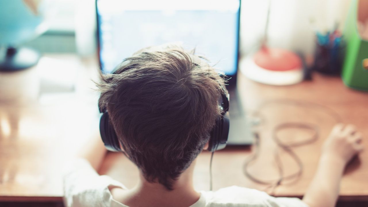 Boy at computer