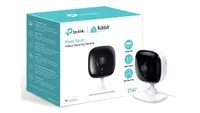 Kasa Spot security camera with box on white background