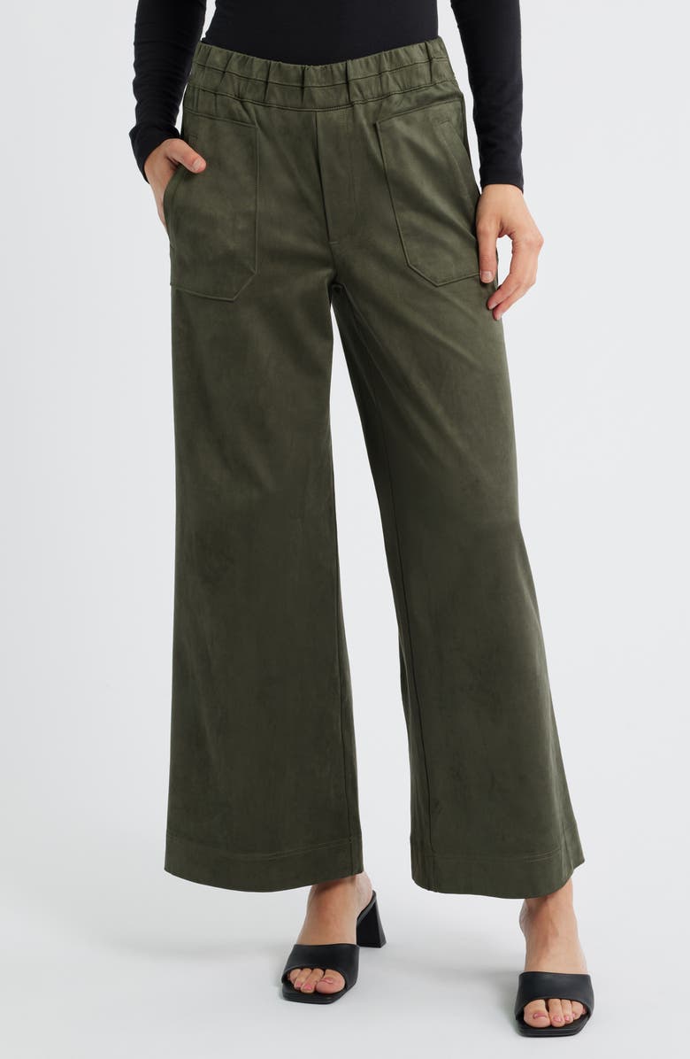 Skyrise Patch Pocket Wide Leg Pants