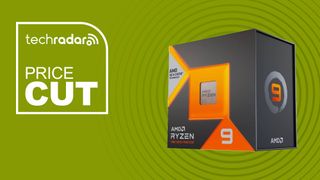 AMD processor against green backgroun