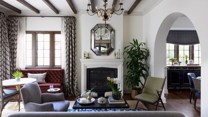 French-style country living room
